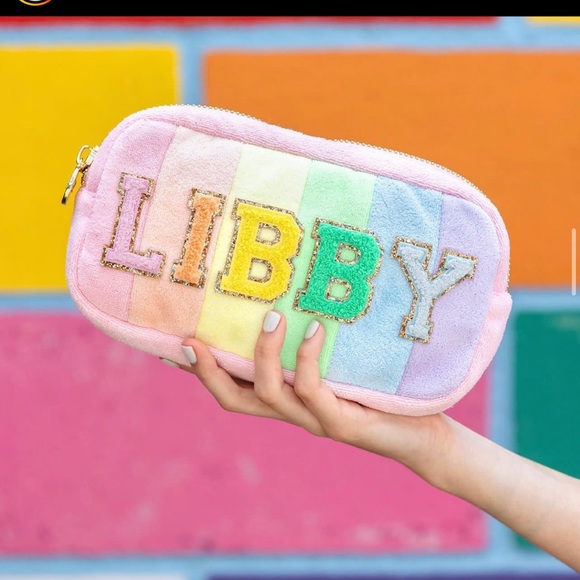 Stoney Clover Lane Rainbow Terry Small Pouch - Picture 1 of 7